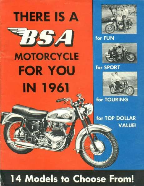 There is a BSA Motorcycle for you